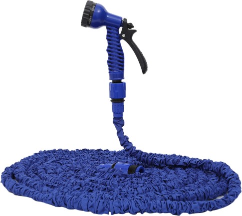 Expandable Garden Hose & Multi-Function Spray Gun Set